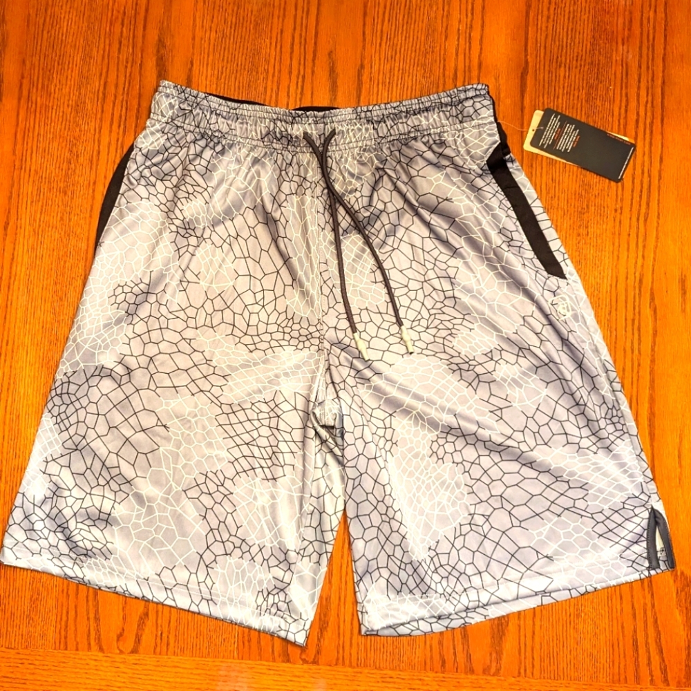 Mens MEDIUM Turnover Basketball Shorts NEW Activewear Gym Shorts AND1 Grey